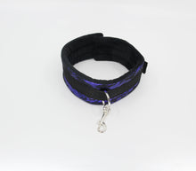 Load image into Gallery viewer, Satin Collar &amp; Lead With Lace Overlay - Purple