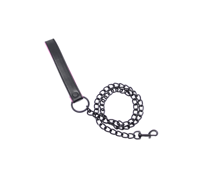 Berlin Baby - Padded Collar And Lead - Black And Pink - divasdenau