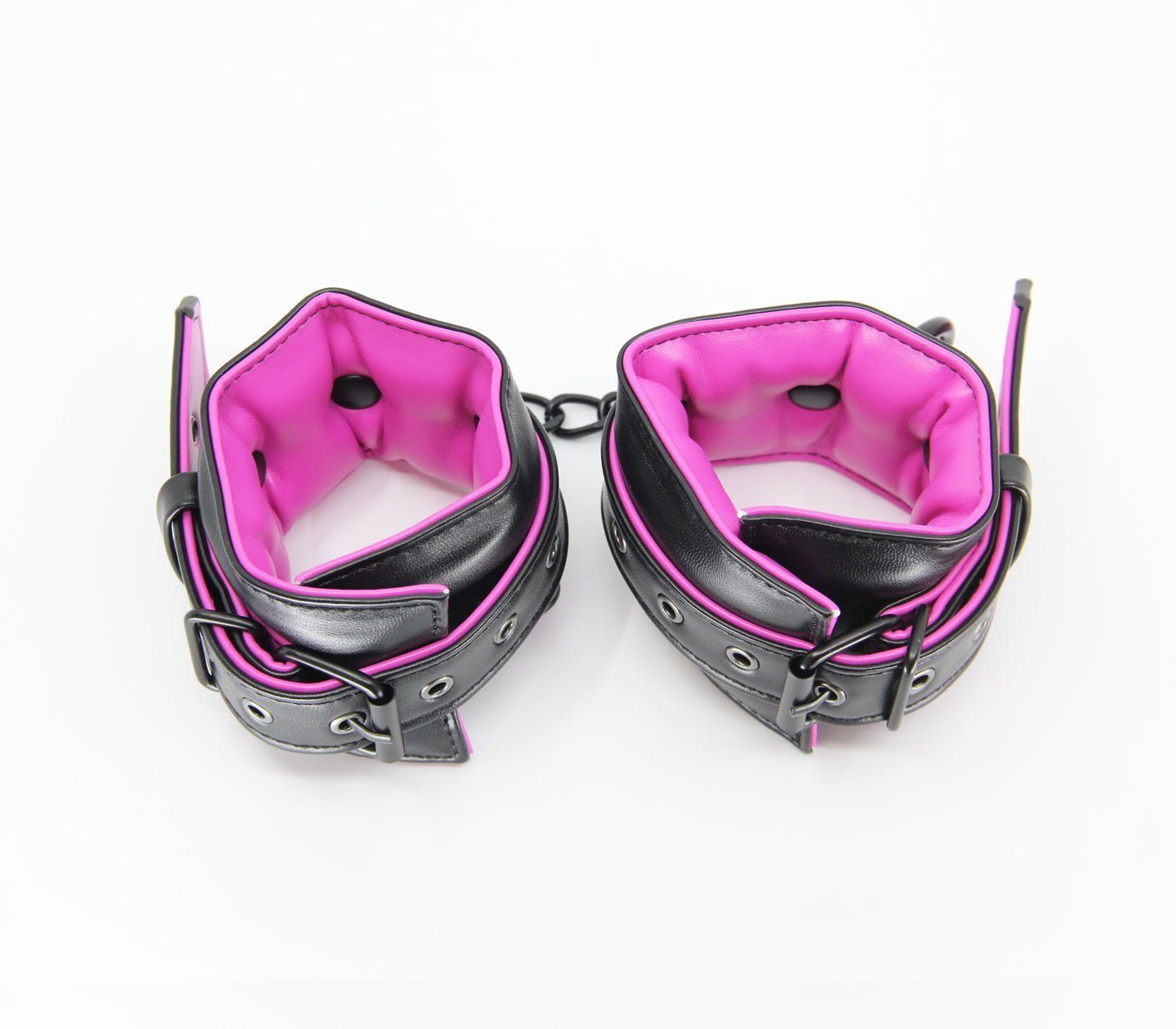 Berlin Baby - Padded Cuffs - Black And Pink - divasdenau