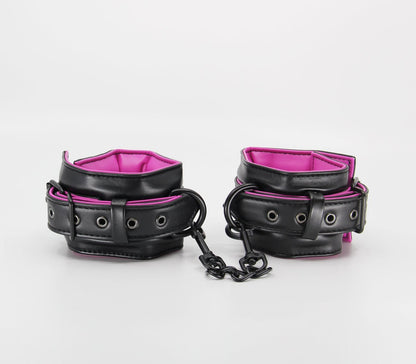 Berlin Baby - Padded Cuffs - Black And Pink - divasdenau