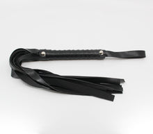 Load image into Gallery viewer, Berlin Baby - PU Leather Whip with Wrist Strap - Black
