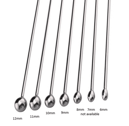 Cum Thru Penis Plug - Urethral Sounding Plug Metal - divasdenau