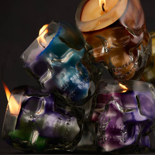 Wick’ety Wack - Death Proof Skull Candle: Champagne & Strawberries - divasdenau