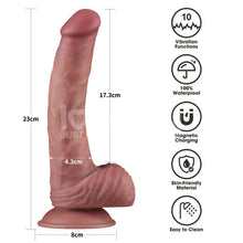Load image into Gallery viewer, Dual Density Power Cock - 9" Flesh