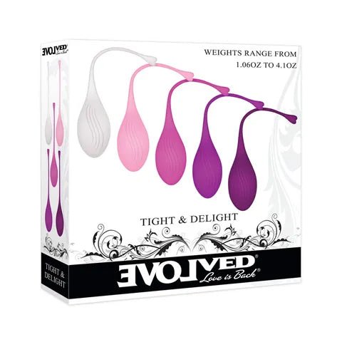 Evolved Tight & Delight Kegel Trainer Set - 5 Piece Silicone Kit - divasdenau