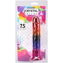 Load image into Gallery viewer, Doc Johnson - Crystal Jellies - Rainbow 7.5"