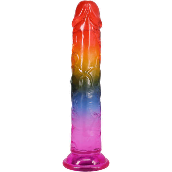 Doc Johnson - Crystal Jellies - Rainbow 7.5" - divasdenau