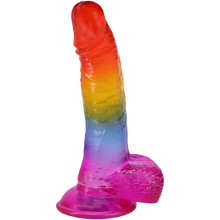 Load image into Gallery viewer, Doc Johnson - Crystal Jellies - Rainbow 8.5"