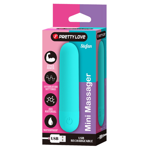 Pretty Love - Mini Massager Bullet Vibe - Aqua - divasdenau