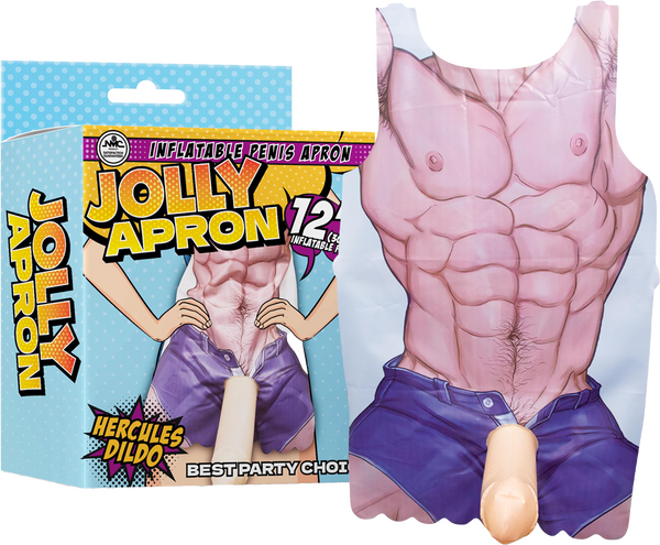 Jolly Apron - Inflatable Penis 12" - divasdenau