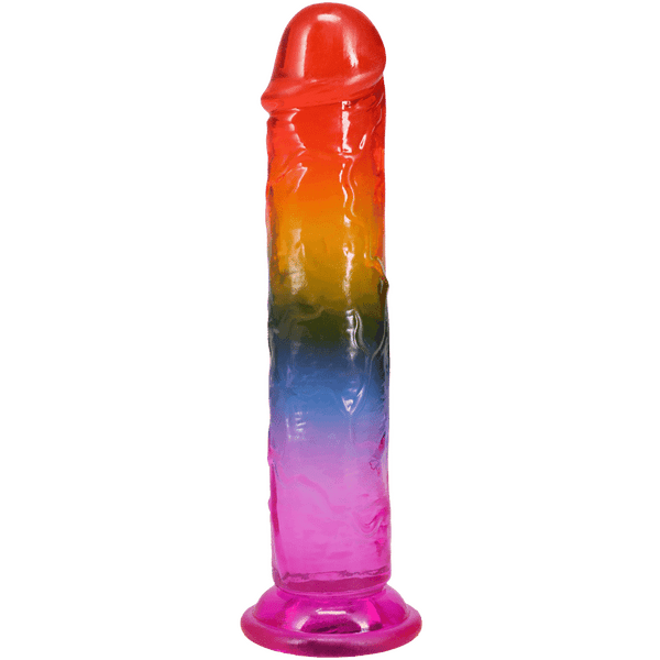 Doc Johnson - Crystal Jellies - Rainbow 7.5" - divasdenau