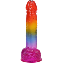 Load image into Gallery viewer, Doc Johnson - Crystal Jellies - Rainbow 8.5"