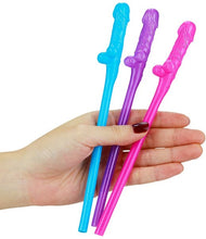 Load image into Gallery viewer, Willy Straws - Pink/Purple/Blue - 9 Pack