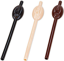 Load image into Gallery viewer, Pussy Straws - Flesh/Brown/Black - 9 Pack