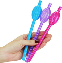 Load image into Gallery viewer, Pussy Straws - Pink/Purple/Blue - 9 Pack