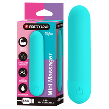 Load image into Gallery viewer, Pretty Love - Mini Massager Bullet Vibe - Aqua