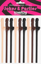 Load image into Gallery viewer, Willy Straws - Flesh/Brown/Black - 9 Pack