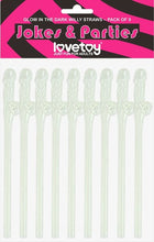 Load image into Gallery viewer, Willy Straws - Glow In The Dark - 9 Pack