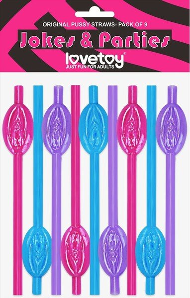 Pussy Straws - Pink/Purple/Blue - 9 Pack - divasdenau