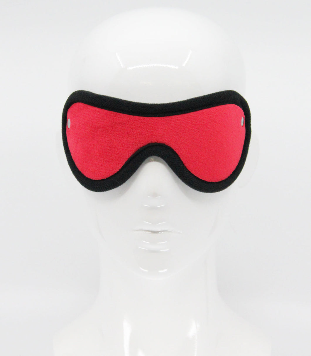 Soft Faux Fur Blindfold - Red