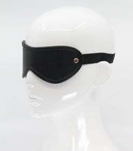 Load image into Gallery viewer, Love in Leather - Leather Blindfold With Coloured Hardwaren - Rose Gold