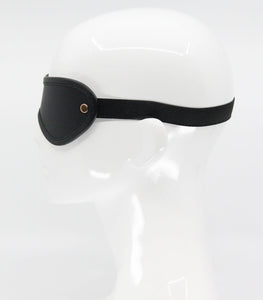 Love in Leather - Leather Blindfold With Coloured Hardwaren - Rose Gold