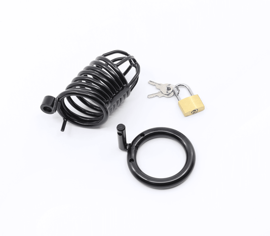 Male Chastity Cage - Black - 40/45/50mm - divasdenau