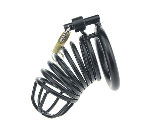 Male Chastity Cage - Black - 40/45/50mm - divasdenau