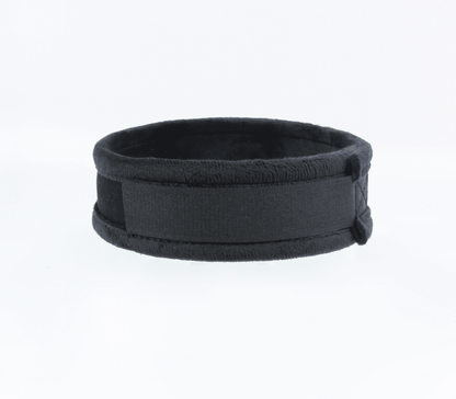 Diamanté Embellished Soft Collar - 'Slut' - Black - divasdenau
