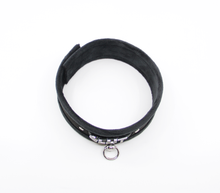 Load image into Gallery viewer, Love in Leather - Diamanté Embellished Soft Collar - &#39;Slut&#39; - Black