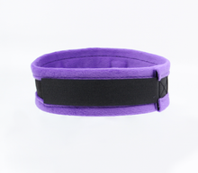 Load image into Gallery viewer, Love in Leather - Diamanté Embellished Soft Collar - &#39;Slave&#39; - Purple