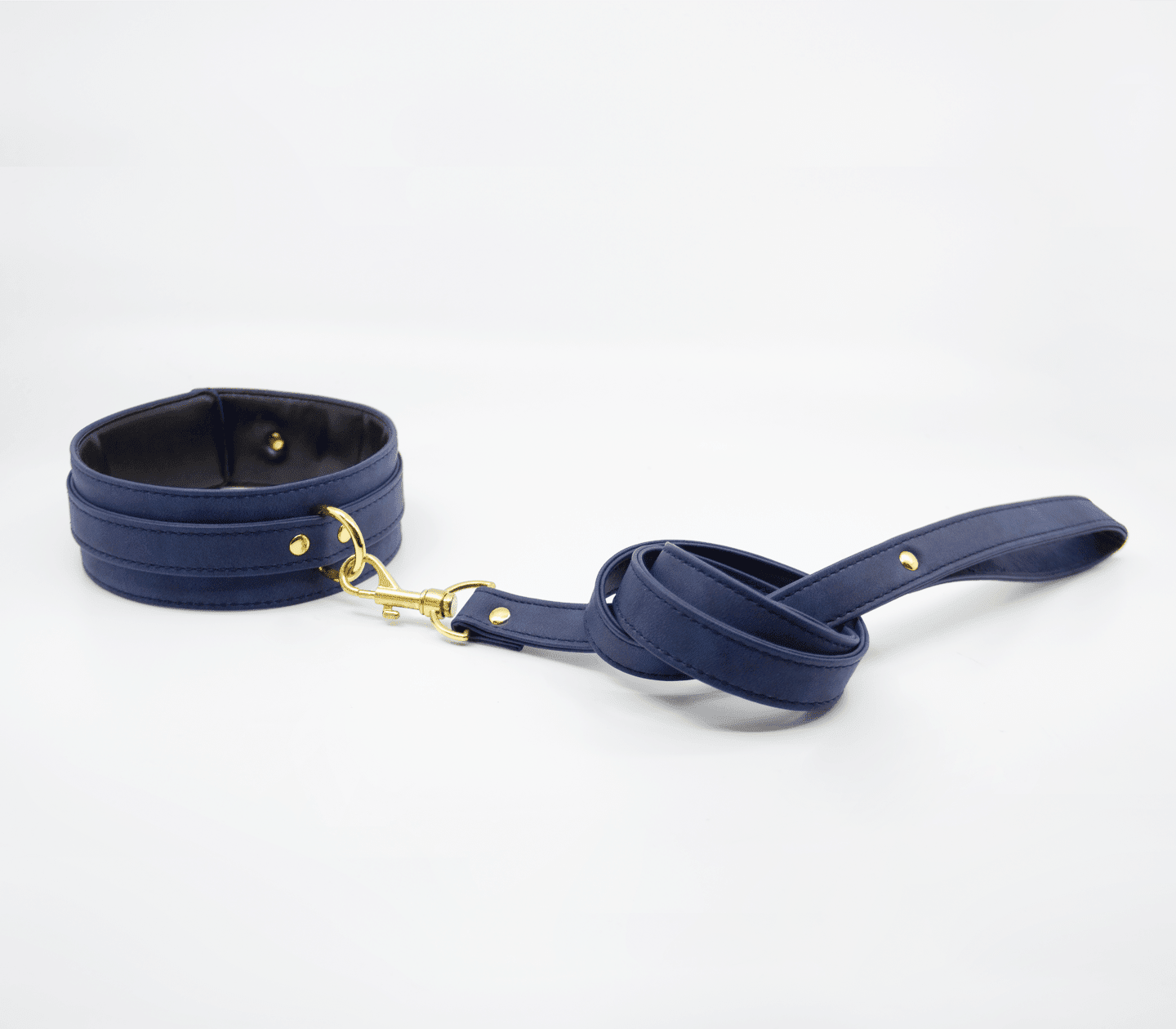 Faux Leather Collar And Lead - divasdenau
