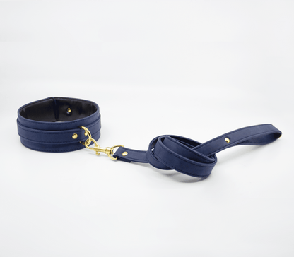 Faux Leather Collar And Lead - divasdenau
