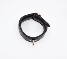 Load image into Gallery viewer, Love in Leather - Padded Leather Collar - Rose Gold Hardware