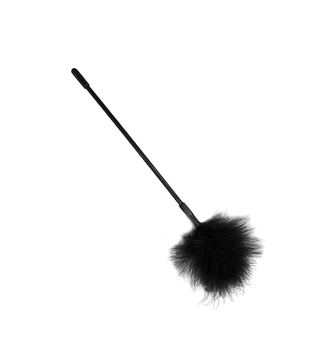 Love in Leather - Fluffy Feather Tickler - Black