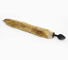Load image into Gallery viewer, Love In Leather - Fox Tail Silicone Butt-Plug - Brown