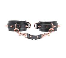 Load image into Gallery viewer, Love in Leather - Spiked Cuffs -  Rose Gold