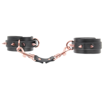Load image into Gallery viewer, Love in Leather - Spiked Cuffs -  Rose Gold