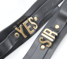 Load image into Gallery viewer, Love in Leather - 'Yes Sir' Cuffs - divasdenau