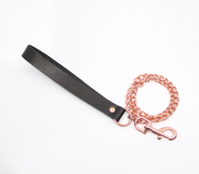 Load image into Gallery viewer, Love In Leather - Chain Lead - Rose Gold