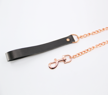 Load image into Gallery viewer, Love In Leather - Chain Lead - Rose Gold