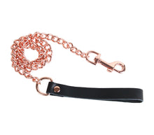 Load image into Gallery viewer, Love In Leather - Chain Lead - Rose Gold