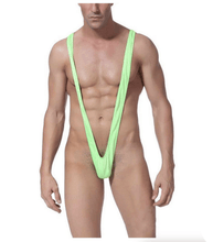 Load image into Gallery viewer, Love In Leather - Mankini - Green/Red/Black