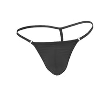 Load image into Gallery viewer, Love in Leather - Lycra G-String Black