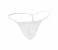 Load image into Gallery viewer, Love In Leather - Lycra G-String - White