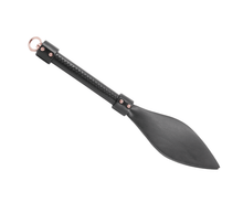 Load image into Gallery viewer, Love in Leather - Slapper Pointed Paddle - Gold Hardware