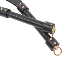Load image into Gallery viewer, Love in Leather - Slapper Pointed Paddle - Gold Hardware
