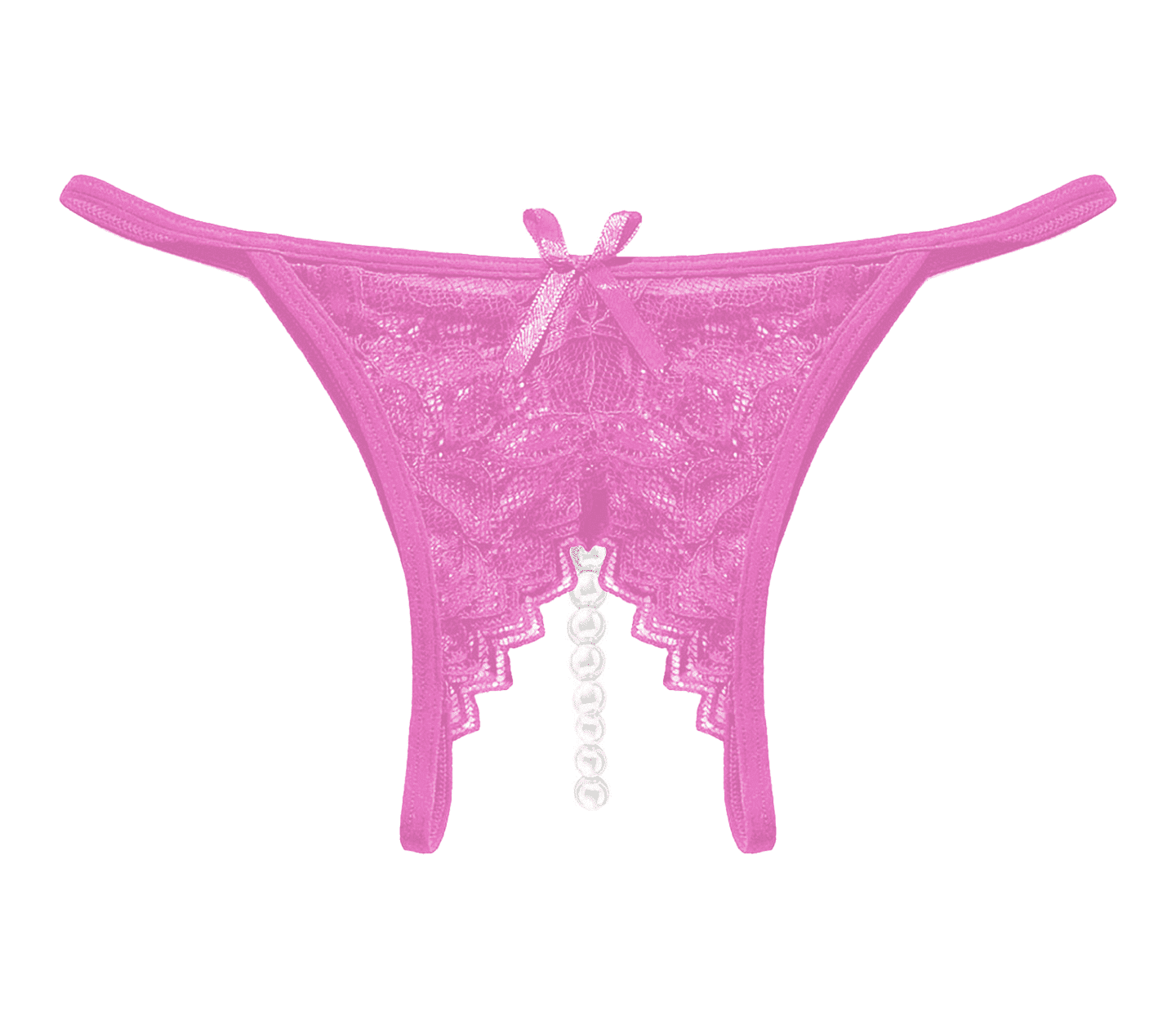 Crotchless Pearls Panty - Baby Pink - divasdenau