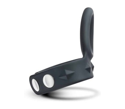 Silicone Cock Ring with Adjustable Strap - Black - divasdenau