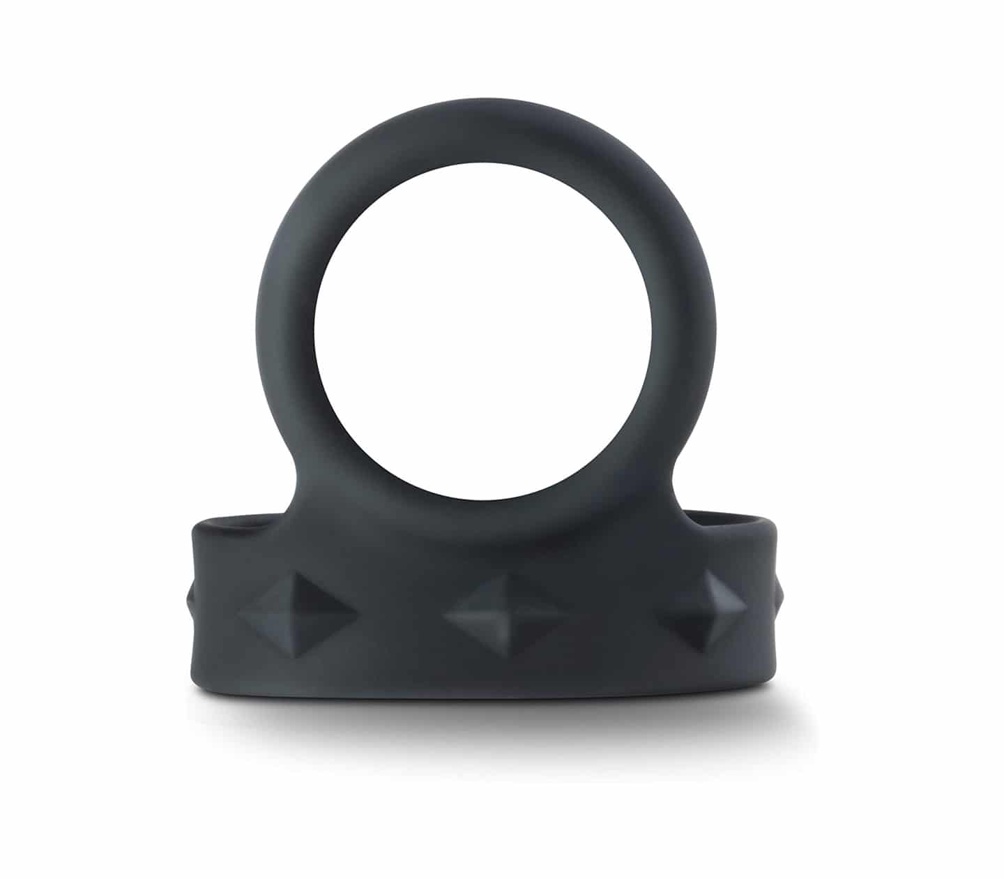 Silicone Cock Ring with Adjustable Strap - Black - divasdenau